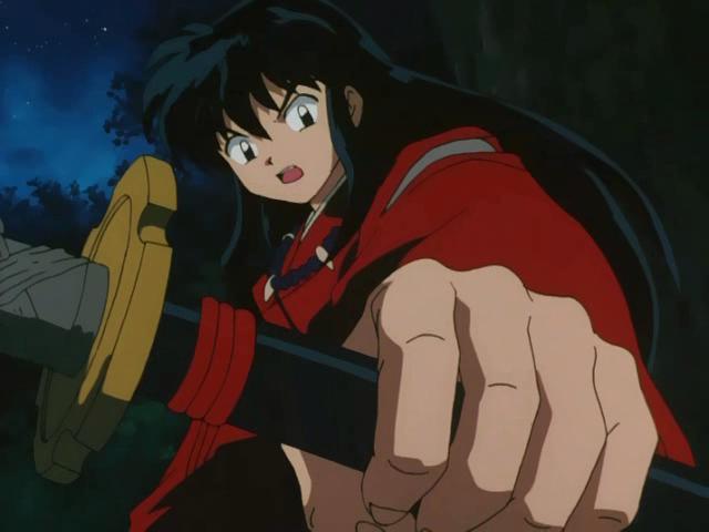 Otaku Gallery  / Anime e Manga / Inu-Yasha / Screen Shots / Episodi / 013 - L`enigma della luna nuova! Inuyasha dai capelli neri! / 134.jpg